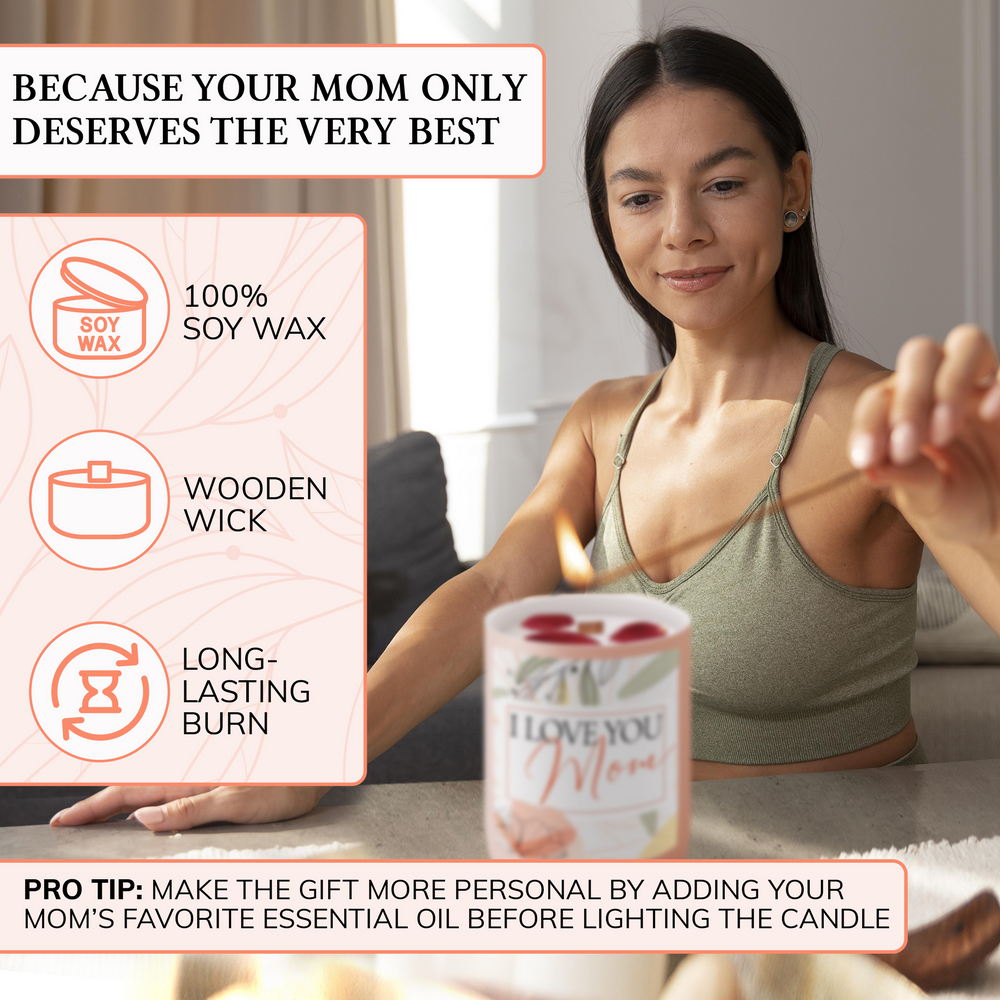 Candle Gifts for Women | Funny Gifts for Mom | Gifts for Mom from Son | Funny Mom Gifts, Candle Gifts for Women 100% Soy Wax & Acrylic Jar | Candles for Mom Mother Gift | Gifts for Mom Candle Gifts